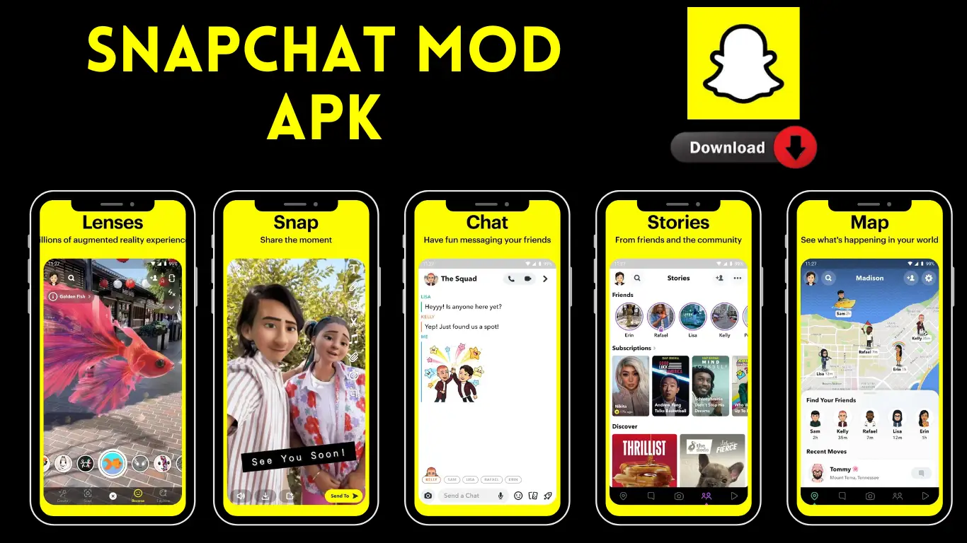 Snapchat Mod APK Features Image