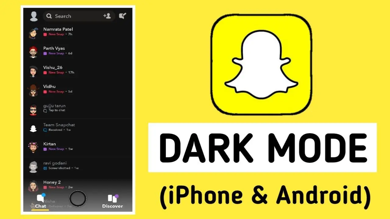 How to Turn On Dark Mode on Snapchat Feature image